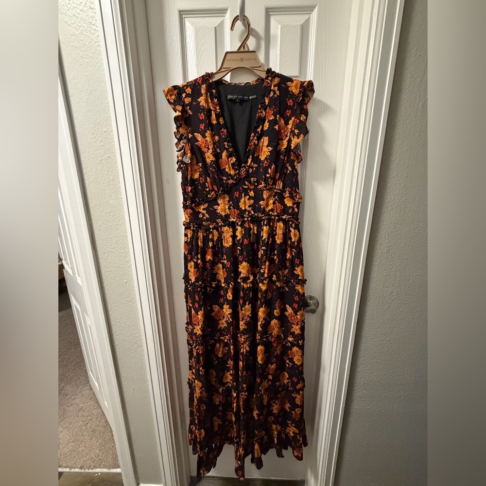 English Factory Floral Maxi Dress